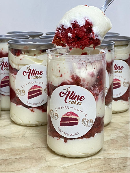 Bolo Red Velvet Gluten Free - pote 200ml