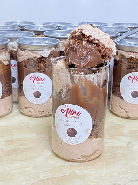 Bolo Brigadeiro Gluten Free - pote 200ml