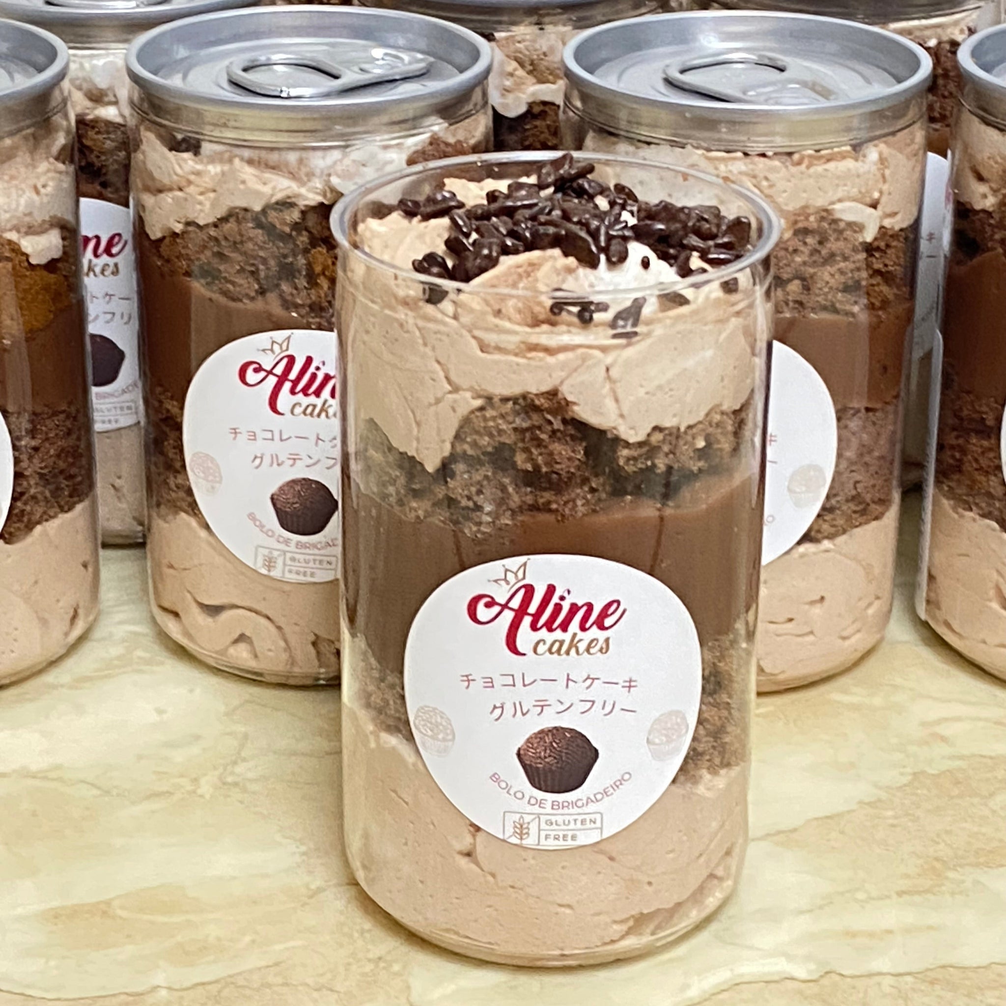 Bolo Brigadeiro Gluten Free - pote 200ml