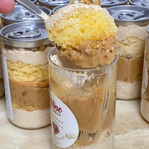 Bolo Doce de leite com nozes  Gluten Free - pote 230ml
