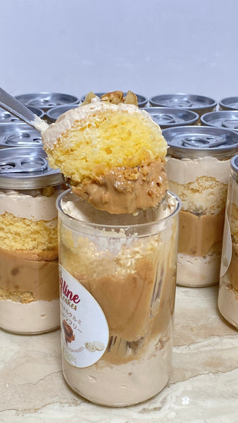 Bolo Doce de leite com nozes  Gluten Free - pote 230ml