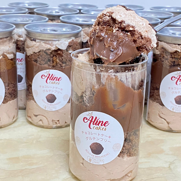 Bolo Brigadeiro Gluten Free - pote 200ml