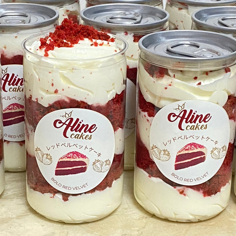 Bolo Red Velvet Gluten Free - pote 200ml