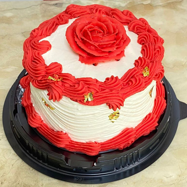 Bolo Decorado com chantilly tema natal